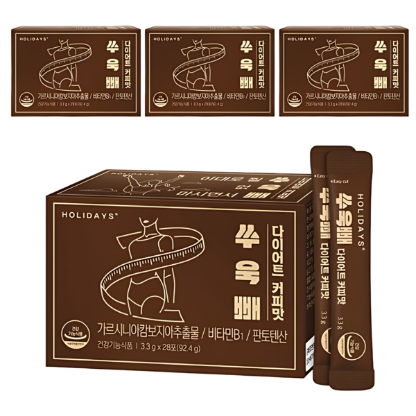HOLIDAYS Ssuyukppae Diet Coffee Flavor 28 Sticks*92.4g*4packs