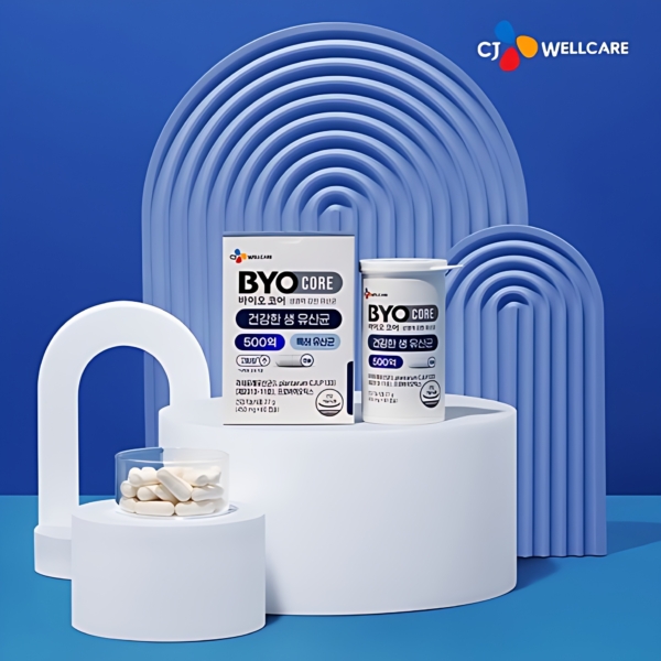 BYO Core Healthy Live Probiotics 50 Billion CFU 60 Capsules x 2 Packets (120 Capsules Total)