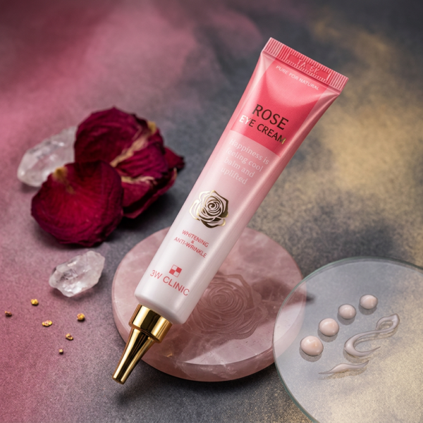 3W CLINIC Rose Eye Cream 40ml x 2pack - Anti-Wrinkle Whitening Rose Extract