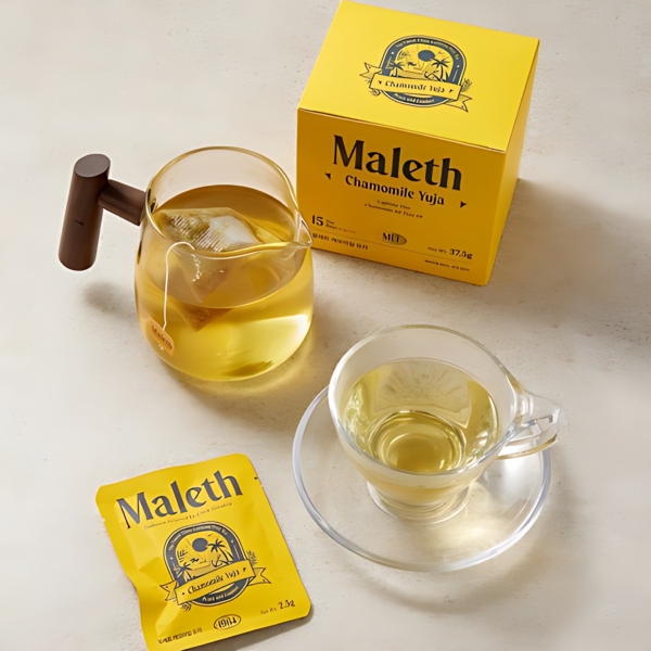 Mallet Chamomile Tea Bags with Goheung Yuzu Individual Packaging 2.5g*15sticks