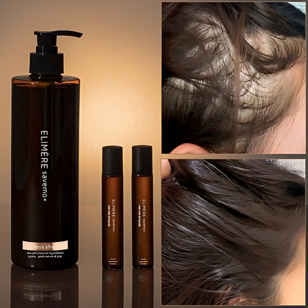 ELIMERE Savemo Black Bean Beer Yeast Hair Loss Relief Set (Shampoo 500ml 1pack + Ampoule 21g 2packets)