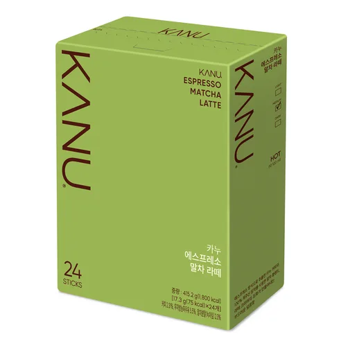 KANU Espresso Matcha Latte Coffee Mix 17.3g x 24sticks/8sticks