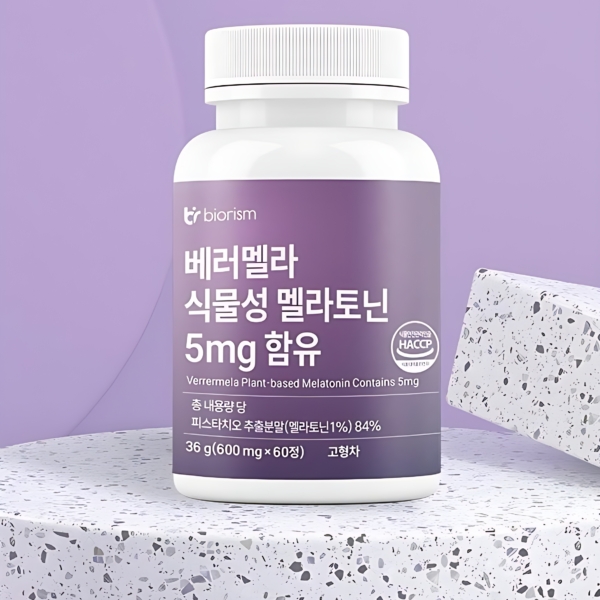Biorism Bettermelra Plant-based Melatonin 5mg 60 Tablets