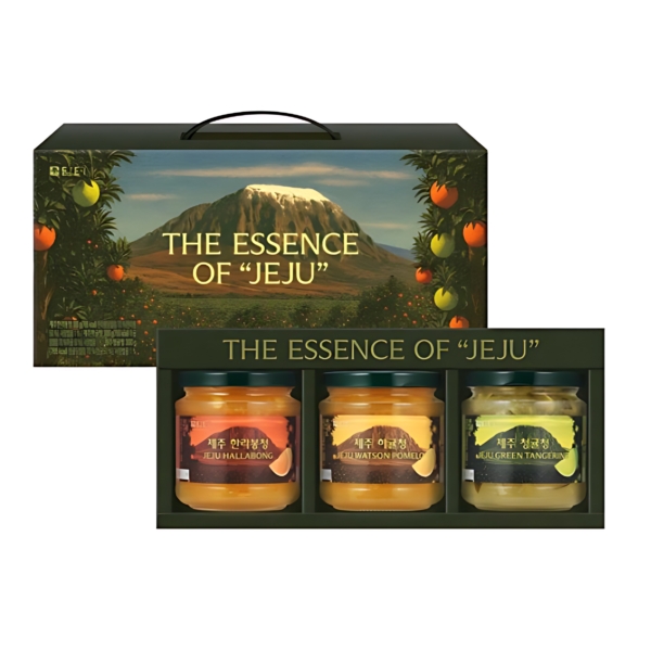 Damter Jeju Liquid Tea 3-Piece Gift Set (Hallabong, Hakyul, Cheonggul 300g each)