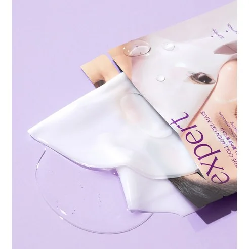 AriuL Expert Peptide Collagen Retinol Gel Mask 4 Sheets x 2 Pack (8 Sheets Total) - Firming & Anti-Aging Hydrogel Mask - Image 3
