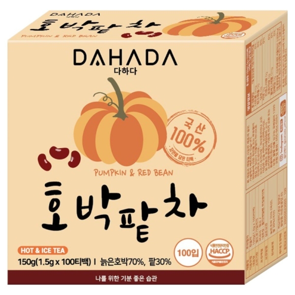 DAHADA Pumpkin Red Bean Tea 1.5g x 100 Tea Bags