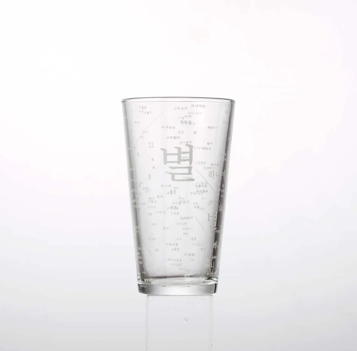 Starry Night Glass Cup - White (480ml) | Yoon Dong-ju Poetry Collection - Image 3