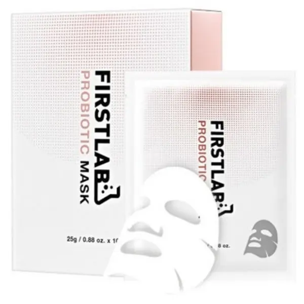 FIRSTLAB Probiotic Mask Season 4 - 10 Sheets | Instant Whitening & Deep Hydration Sheet Mask by Ildong Pharmaceutical