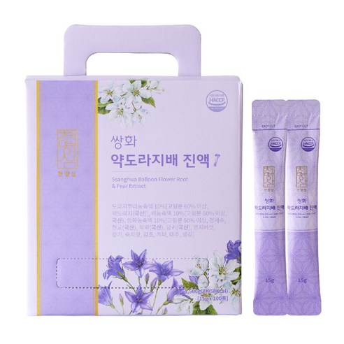 Cheonyangsam Ssanghwa Bellflower Root & Pear Extract Stick 15g x 100 Sticks