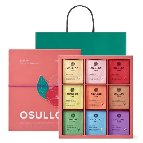 OSULLOC Blooming Tea Gift Set 36 Tea Bags (9 Types x 4p)