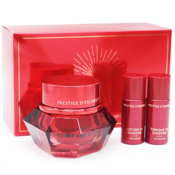 It's Skin Prestige Creme 2X Ginseng Descargot Set