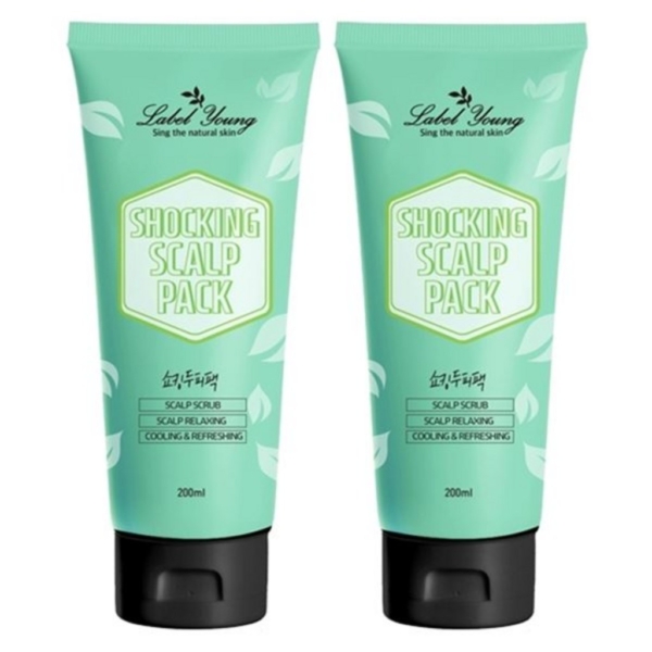Label Young Shocking Scalp Pack 200ml x 2ea