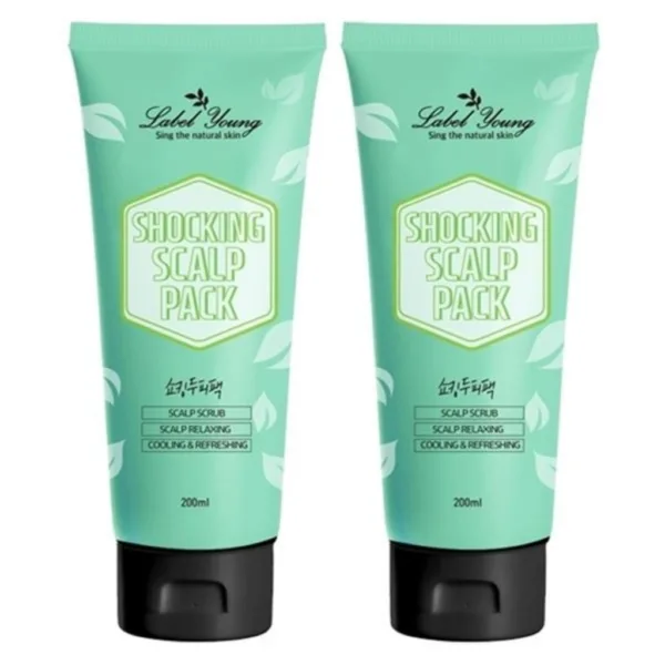 Label Young Shocking Scalp Pack 200ml x 2ea