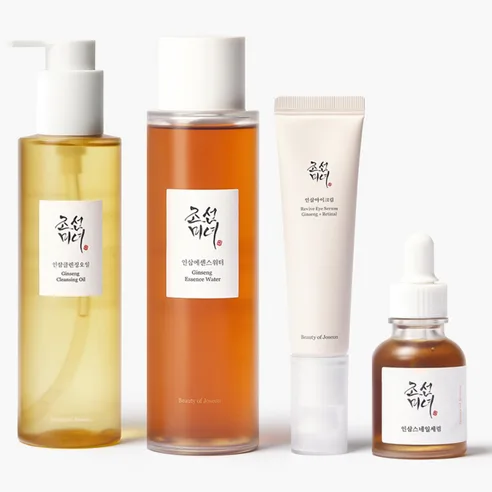 Beauty of Joseon Ginseng 4-Piece Set (Cleansing Oil + Essence Water + Eye Cream + Snail Serum)