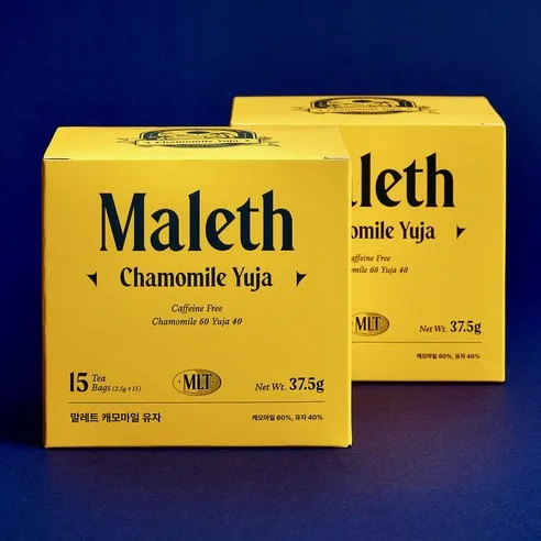 Mallet Chamomile Tea Bags with Goheung Yuzu Individual Packaging 2.5g*15sticks - Image 4