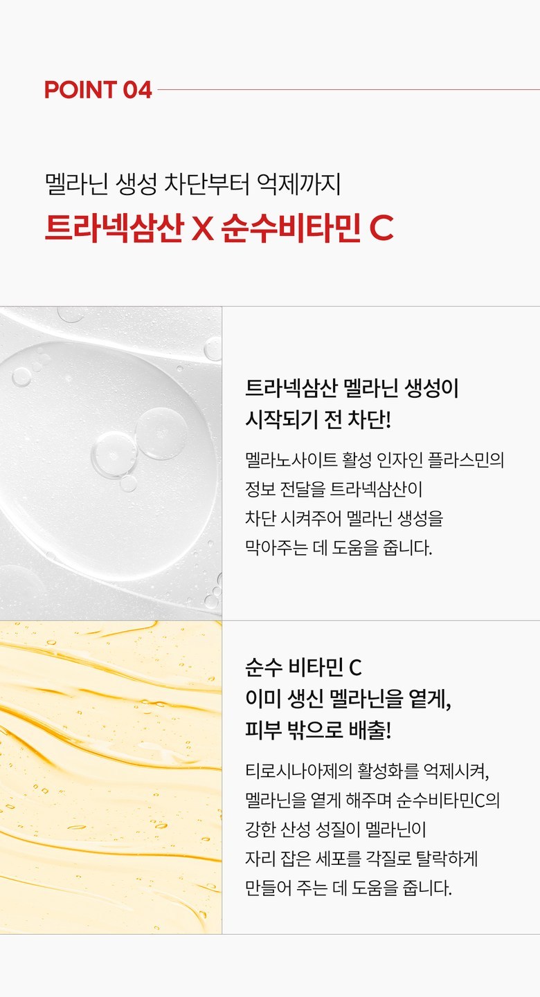 Tranexamic Acid and Pure Vitamin C