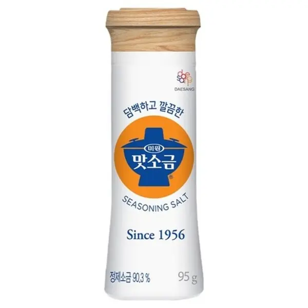 Miwon Seasoned Salt Container 95g x 3 Pack - Korean MSG Umami Flavor Enhancer