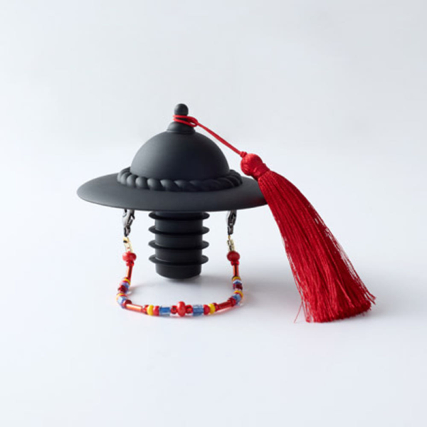 Traditional Korean Jeonrip military hat shaped wine stopper MU:DS