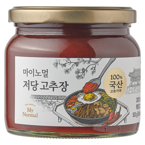 MyNormal Low-Sugar Gochujang (Korean Red Pepper Paste) 500g