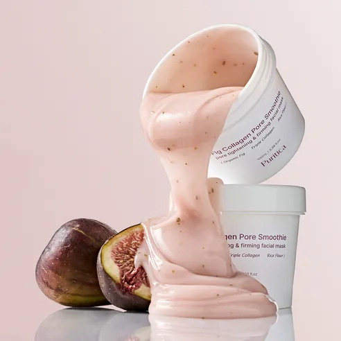 Purityca Fig Collagen Pore Smoothie Wash-Off Pack - Pore Care & Exfoliation - Image 3