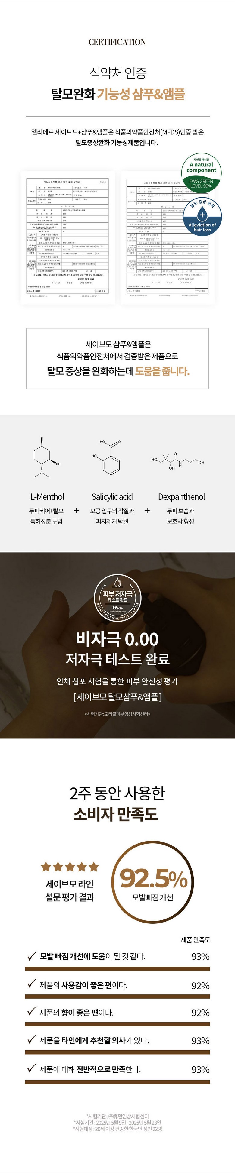 ELIMERE Savemo Hair Loss Set Detail