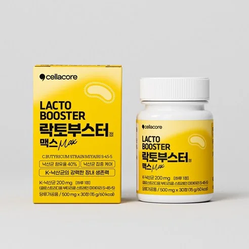Sellacore Lactobooster Max 500mg - 40% Butyric Acid Bacteria Probiotics 2 Boxes 60 Tablets - Image 2