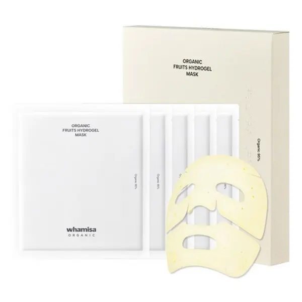 WHAMISA Organic Fruits Fermented Yuja Hydrogel Mask 5 Sheets