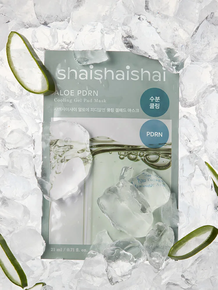 SHAISHAISHAI Aloe PDRN Cooling Gel Pad Mask 10sheets*21ml - Image 2