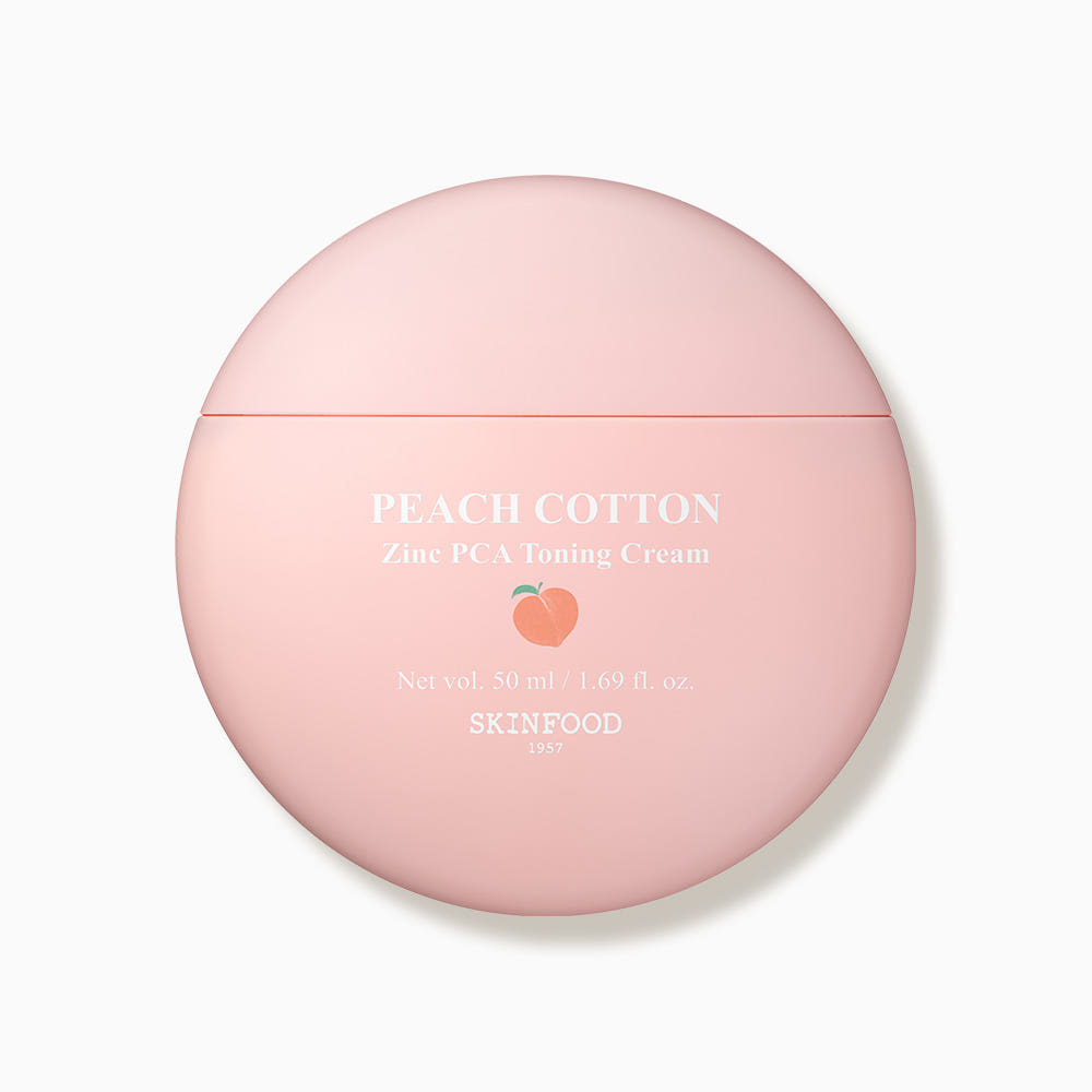 SKINFOOD Peach Cotton Zinc PCA Toning Cream 50ml - Image 2