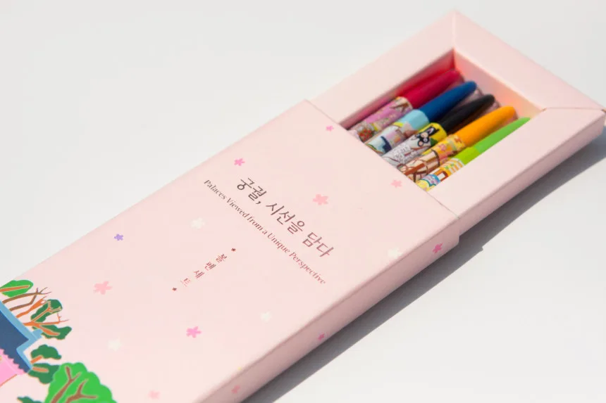 K-Heritage Palace-Inspired Ballpoint Pen Set - National Heritage Promotion Agency (K-Heritage) Detail