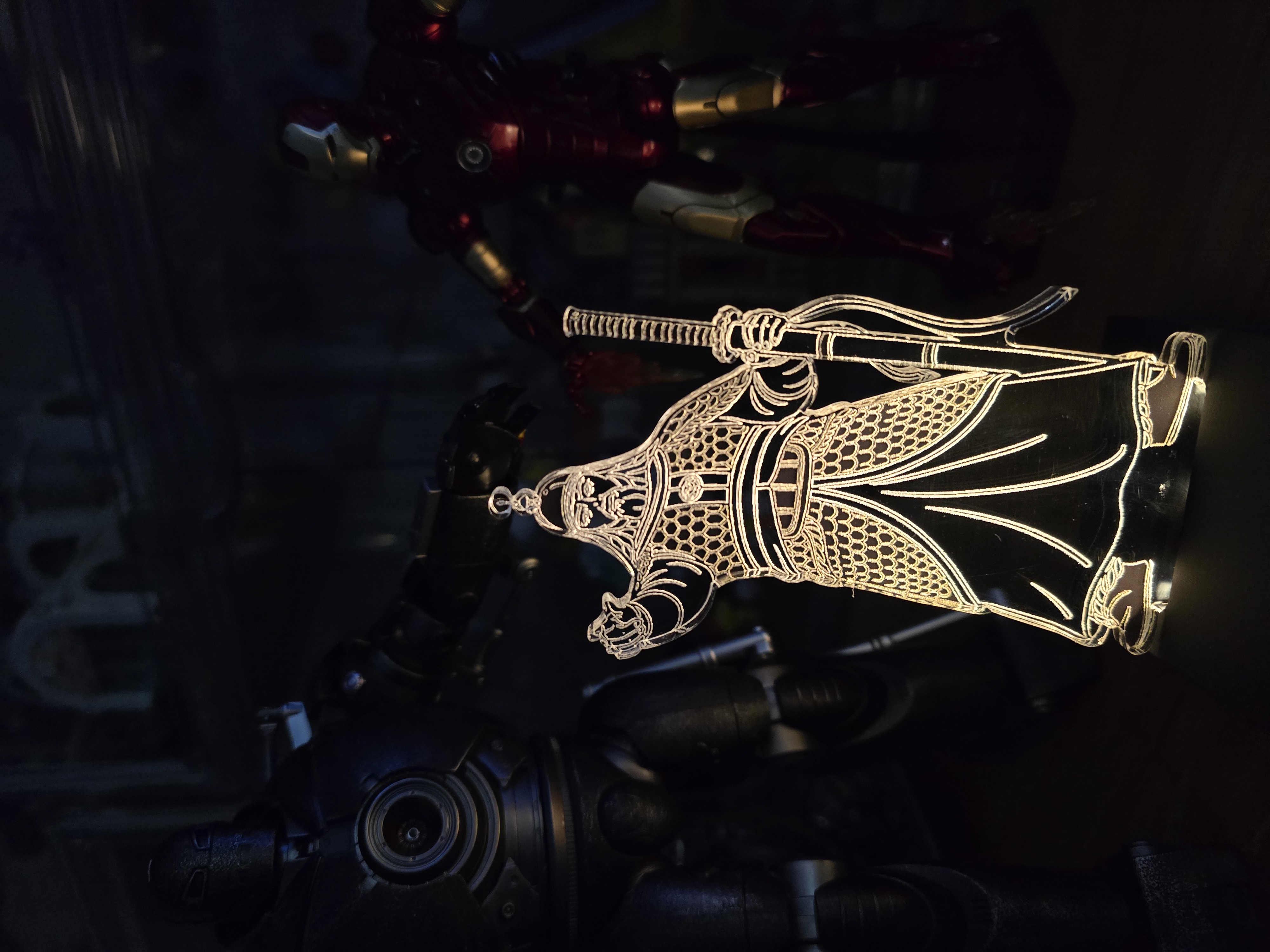 Korean Folk Village Lantern Yi Sun-sin Lamp - Traditional Lantern Replica (Estimated) Detail