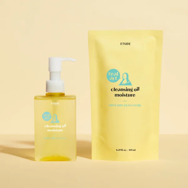 ETUDE Real Art Cleansing Oil Moisture Set (185ml + Refill 185ml)