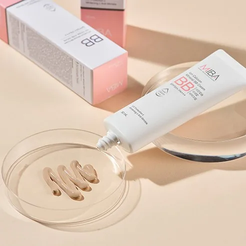 MIBA Ion Calcium Mineral BB Cream SPF50+ PA+++ 50ml x 2pcs - Image 4