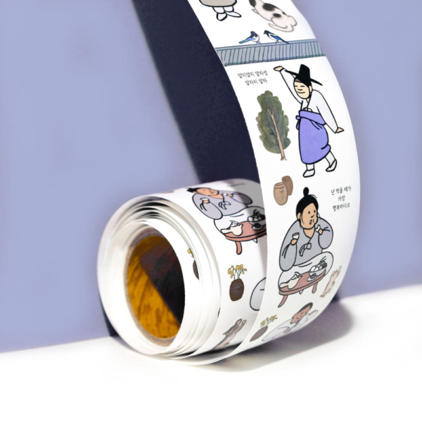 K-Heritage Moduui Pungsokdo Roll Sticker - National Heritage Promotion Agency Collectible Roll Stickers