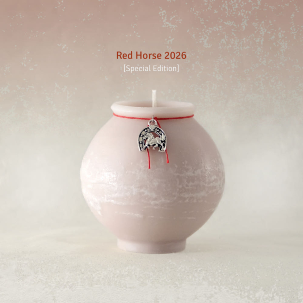 UNJO mansion 'Red Horse' Dalhangari Object Candle - 2026 Special Edition Korean Souvenir
