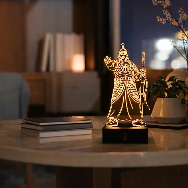 Korean Folk Village Lantern Yi Sun-sin Lamp - Traditional Lantern Replica (Estimated) - Image 2