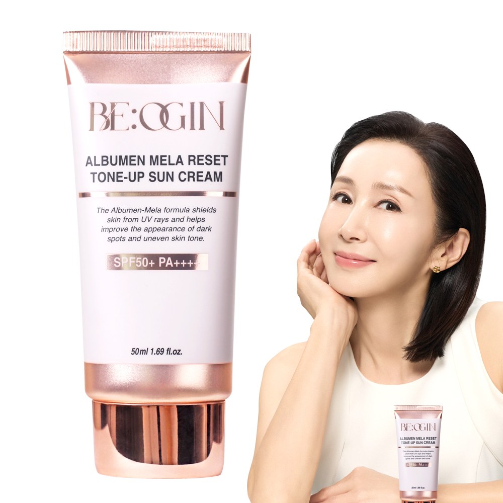 Biogin Albumen Mela Reset Tone-Up Sun Cream SPF50+ PA++++ 50ml