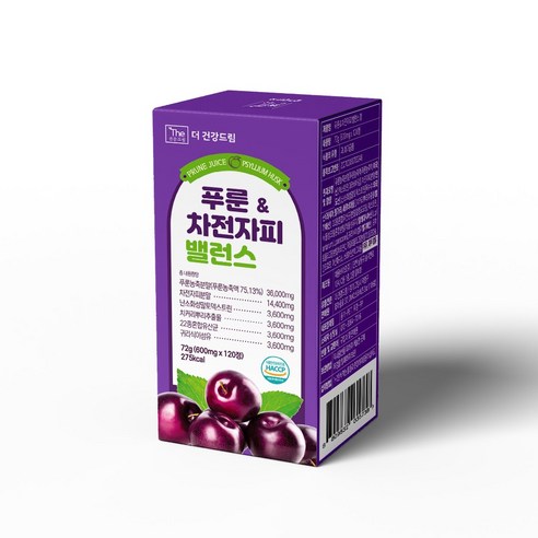 The Geongang Dream Prune Psyllium Balance Tablets 120 Tablets x 3Pack - Image 3