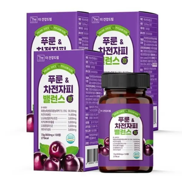 The Geongang Dream Prune Psyllium Balance Tablets 120 Tablets x 3Pack