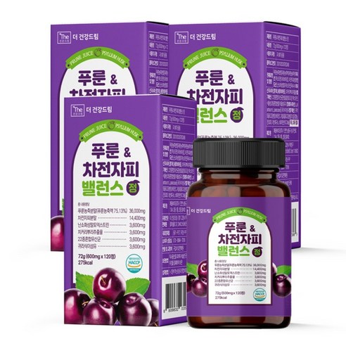 The Geongang Dream Prune Psyllium Balance Tablets 120 Tablets x 3Pack