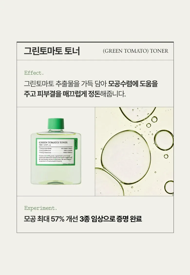 FULLY Green Tomato Toner 250ml - Fully Green Tomato Skin Toner 1pc Detail