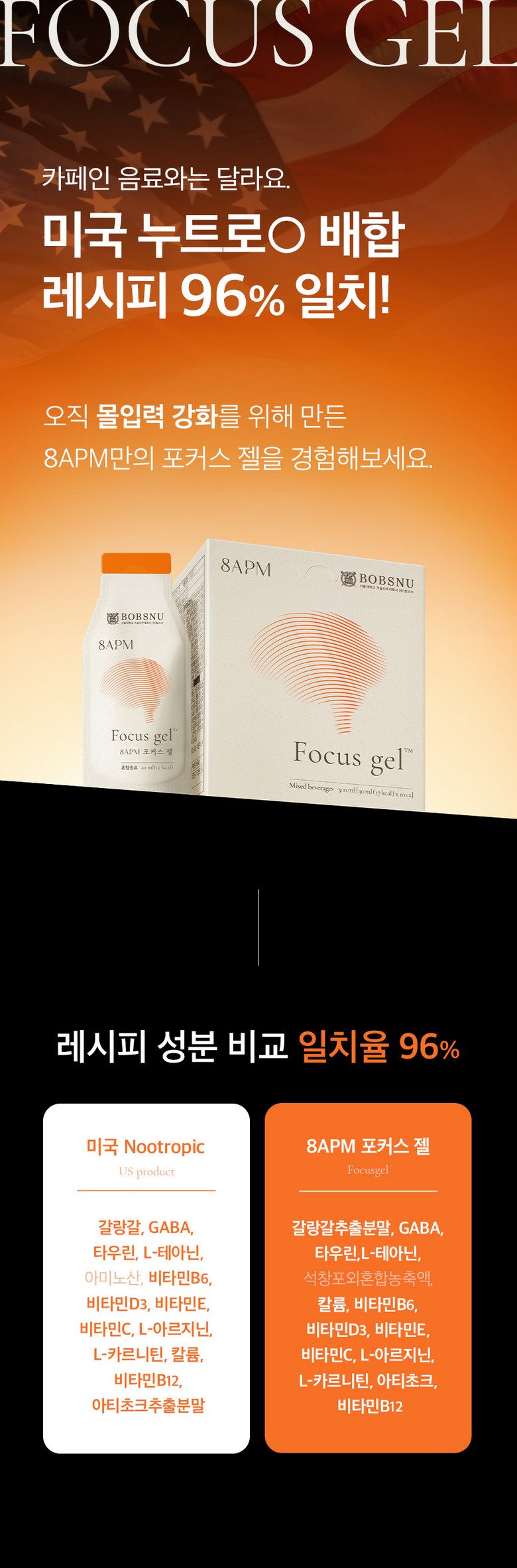 Seouldaebabsnu 8APM Focus Gel Galangal Extract 300ml (1 Box) Detail