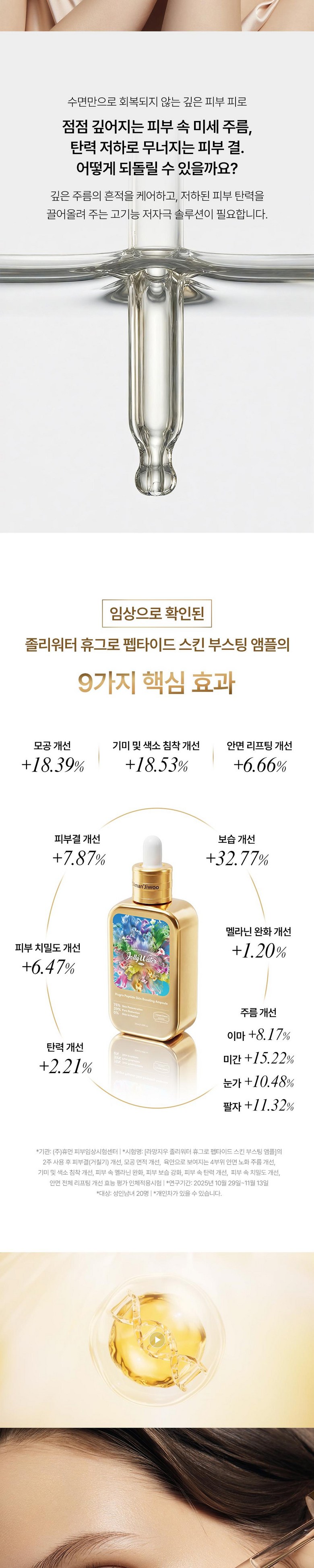 Lamangjiu EGF Skin Boosting Ampoule Peptide FGF IGF Pore Regeneration Elasticity Whitening Wrinkle Improvement Moisture Serum Detail