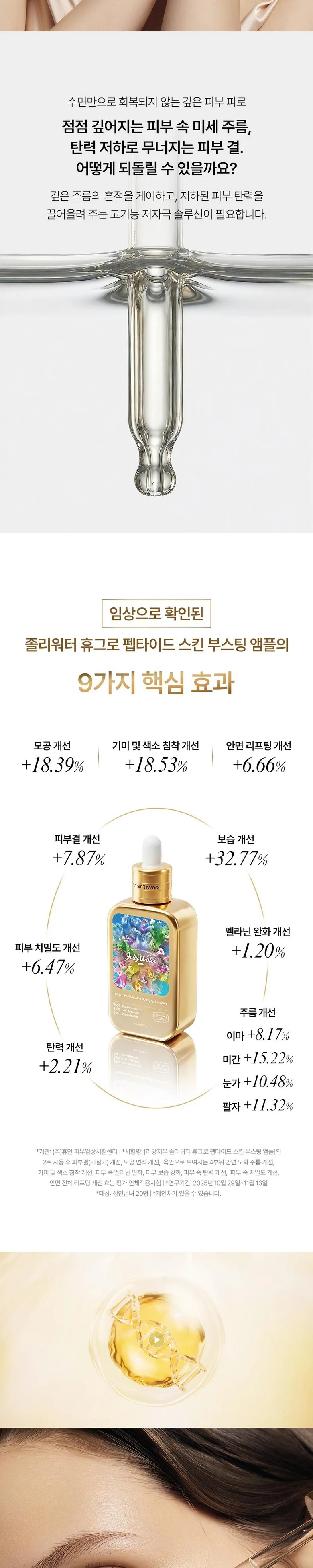 Lamangjiu EGF Skin Boosting Ampoule Peptide FGF IGF Pore Regeneration Elasticity Whitening Wrinkle Improvement Moisture Serum Detail