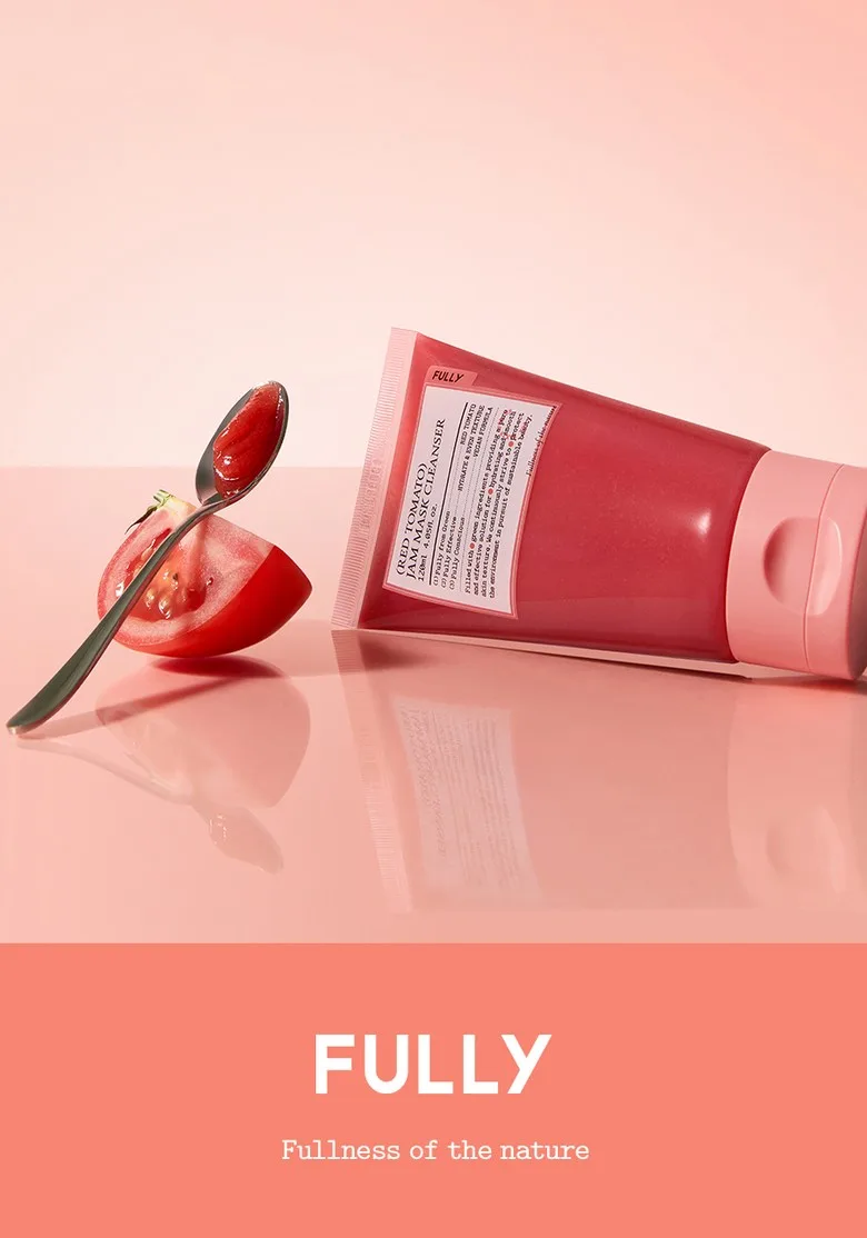 FULLY Red Tomato Jam Pack Cleanser 120ml Cleansing Foam Detail