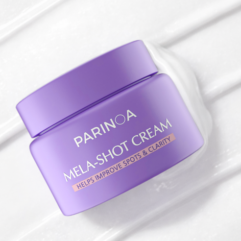 Parinoa Mela-Shot Cream 100g - Helps Improve Spots & Clarity - Image 3