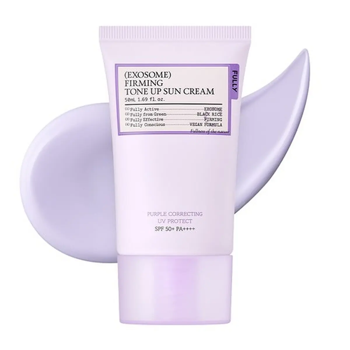 Fully Exosome Firming Tone-Up Sun Cream – Purple Tone-Up to Cover Yellow Undertone 50ml