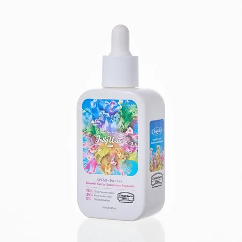 L'Aman'Jiwoo Jolly Water Growth Factor Sunscreen Ampoule 50ml Blue
