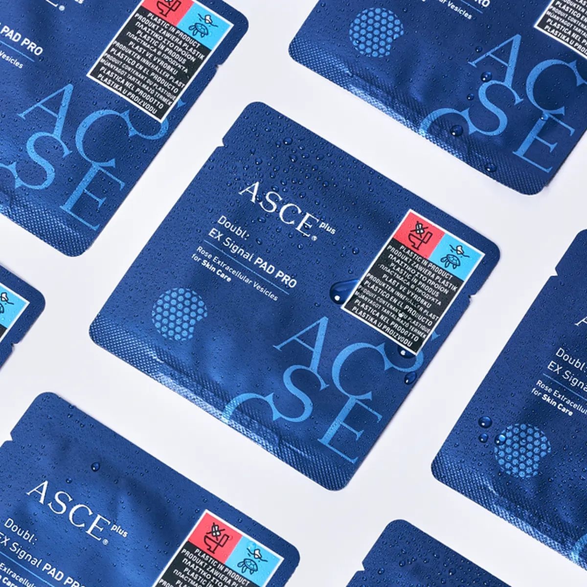 ASCEplus Doubl:EX Signal Pad Pro - Rose Exosome Treatment Pads 30 pouches / 1 box