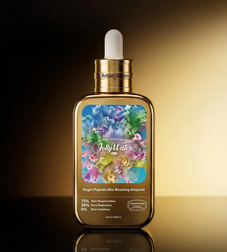L'Aman'Jiwoo EGF Skin Boosting Ampoule 50ml - Peptide FGF IGF Pore Regeneration Elasticity Whitening Wrinkle Improvement Moisture Serum